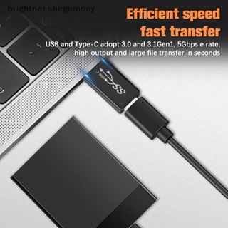 Bgth อะแดปเตอร์เชื่อมต่อข้อมูล USB 3.0 Type-C เป็น USB ตัวเมีย เป็นตัวเมีย คุณภาพสูง