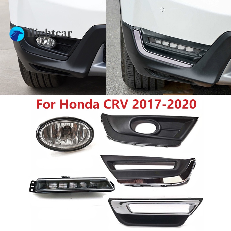 Flightcar กรอบไฟตัดหมอก ติดกันชนหน้า สําหรับ Honda CRV CR-V 2017 2018 2019 2020