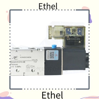 Ethel1 วาล์วโซลินอยด์ นิวเมติก ชนิด 2 ตําแหน่ง แบบเชื่อมต่อ