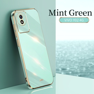 เคสซิลิโคน TPU แบบนิ่ม ชุบไฟฟ้า กันกระแทก สําหรับ VIVO Y02T VIVO Y02