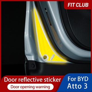 สติกเกอร์เทปสะท้อนแสง เพื่อความปลอดภัย สําหรับรถยนต์ BYD Atto 3 Atto 3 4 ชิ้น byd atto 3 byd atto 3 accessories atto 3 byd atto3 accessories byd atto 3 ชุดแต่ง