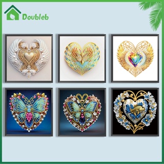 【Doub X ✮】ภาพวาดปักเพชร รูปหัวใจ 5D DIY สําหรับตกแต่งบ้าน ✮