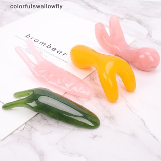 Colorfulswallowfly แผ่นกัวซาเรซิ่นธรรมชาติ สําหรับนวดใบหน้า จมูก COD