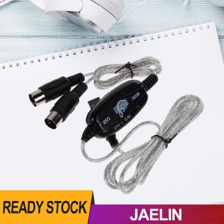 สายเคเบิลแปลงคีย์บอร์ดอินเตอร์เฟซ 6 ฟุต PC USB เป็น MIDI [Jaelin.th]