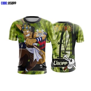 ชุดการ์ตูนอนิเมะ One Usopp | บาจู | เสื้อกีฬาแขนสั้น ลายทีม Jersey