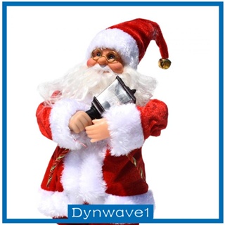 [Dynwave1] ฟิกเกอร์ตุ๊กตาซานตาคลอสไฟฟ้า น่ารัก สําหรับตกแต่งปาร์ตี้คริสต์มาส