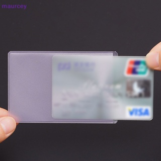 Maurcey กระเป๋าใส่บัตรเครดิต PVC แบบใส กันน้ํา 10 ชิ้น