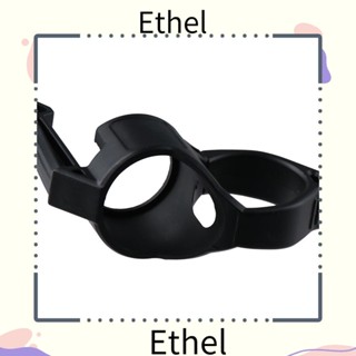 Ethel1 แหวนไฟฉาย PA/Nylon สีดํา แบบพกพา ทนทาน พร้อมคลิปหนีบไฟฉาย