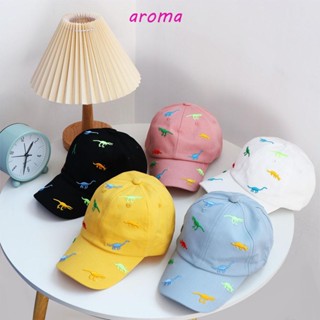 Aroma หมวกเบสบอล หมวกชายหาด กันแดด ปรับได้ สไตล์เกาหลี สําหรับเด็กผู้ชาย ผู้หญิง