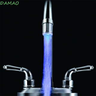 Damao โคมไฟก๊อกน้ําอัตโนมัติ LED เปลี่ยนสีได้ อุปกรณ์เสริม สําหรับห้องน้ํา