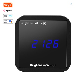 Tmt Tuya ZigBee เครื่องตรวจจับอุณหภูมิ และความชื้น อัจฉริยะ พร้อมจอแสดงผล LED รองรับการควบคุมผ่านแอพ สําหรับ Alexa Google Home