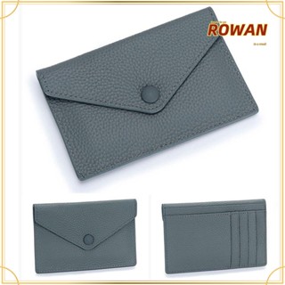 Rowans กระเป๋าสตางค์ ใบสั้น หนังแท้ แบบบางพิเศษ ใส่บัตรได้ แฟชั่นสําหรับสตรี