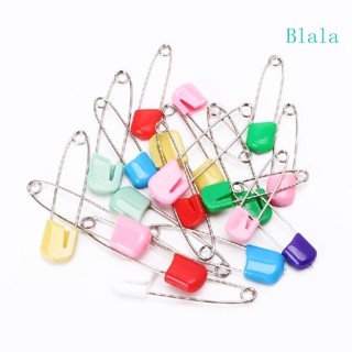 Blala 20 ชิ้น เด็กทารก ผ้า ผ้าอ้อม หมุด ล็อค ความปลอดภัย ที่มีสีสัน