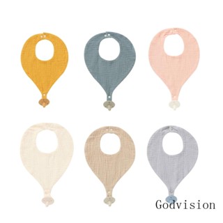 ผ้ากันเปื้อน ผ้าขนหนู ระบายอากาศ สีพื้น สําหรับเด็กทารกแรกเกิด