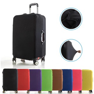 ถูกที่สุด!ผ้าคลุมกระเป๋าเดินทาง ผ้ายืดหนาแบบซิป Luggage Cover 9 สี