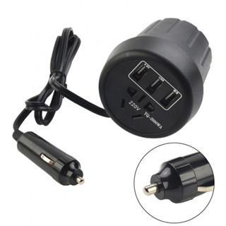 อินเวอร์เตอร์ 150 W 2 พอร์ต USB 220V AC 5-in-1 สําหรับรถยนต์