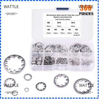 Wattle น็อตดัน สเตนเลส 304 M3-M12 สําหรับล็อกแหวนรองรถบรรทุก 300 ชิ้น