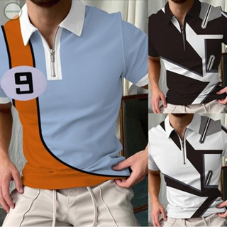 GORGEOUS~Polos Golf Men Mens Polyester Shirts Short S~2XL Top Top Lapel Clothing