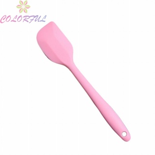 【COLORFUL】Silicone Spatula Non Stick Pink Baking Tool Heat Resistant Kitchen Pastry Tools