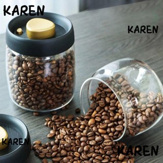 Karen ขวดโหลเก็บเมล็ดกาแฟ แบบใส