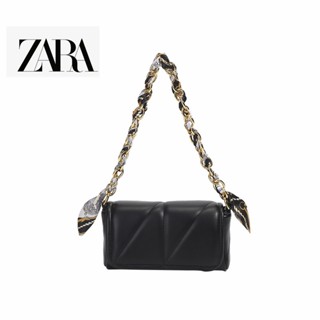 Zara กระเป๋าสะพายไหล่ ผ้าเรยอน ขนาดเล็ก แบบพกพา เข้ากับทุกการแต่งกาย สําหรับผู้หญิง