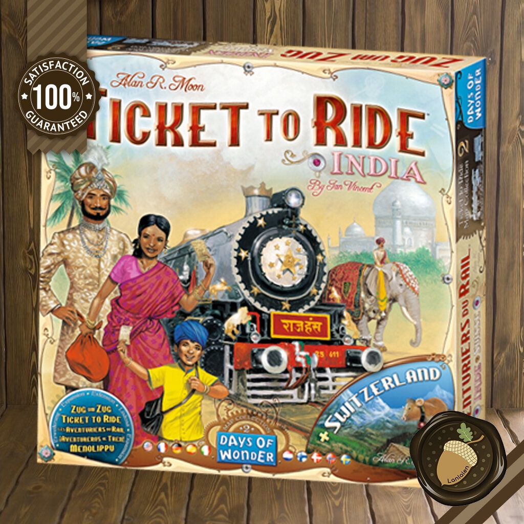 Ticket to Ride: Map 2 - India & Switzerland