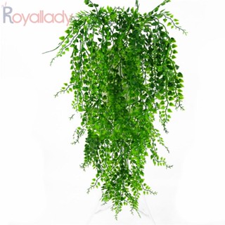#ROYALLADY#Plastic เถาไอวี่ประดิษฐ์ สีเขียว สําหรับแขวนตกแต่งบ้าน สวน