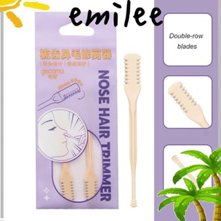 Emilee เครื่องตัดขนจมูก แบบพกพา หมุนได้ 360 องศา สําหรับผู้หญิง