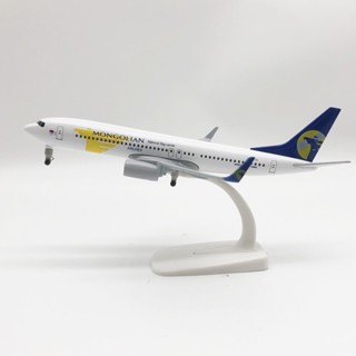 โมเดลเครื่องบินจําลอง Mongolian Airlines B737 ขนาด 20 ซม. สําหรับตกแต่ง