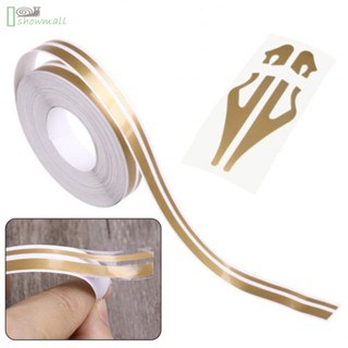 [ISHOWMAL-TH]Pinstripe Stripe Tape Decal Vinyl Car Stickers Streamline Double Line gold-New In 8-