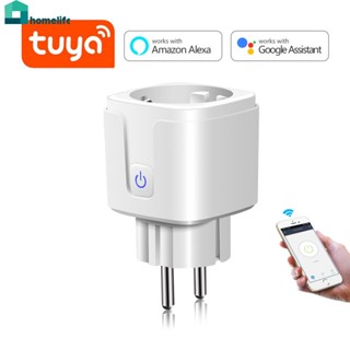 Smart WiFi Plug Adapter 16A Power Monitor Socket Outlet Timing Countdown Function Tuya/Smart life APP Remote Control ทำงานร่วมกับ Alexa และ Google Assistant home