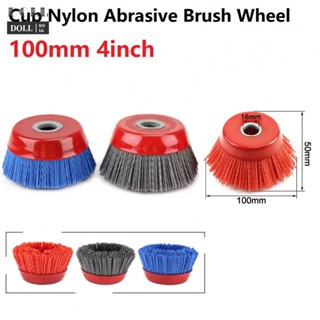 ⭐24H SHIPING ⭐Cup Brush Abrasive Wire Brush Deburring For Wood Polishing Red/Grey/Blue