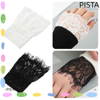 PISTA ปลอกแขนปลอม แต่งลูกไม้ แบบสากล สําหรับตกแต่งเสื้อกันหนาว จํานวน 1 คู่