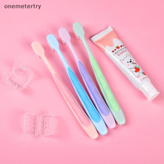 Onem 2-in-1 แปรงสีฟันยาสีฟัน ขนแปรงนุ่ม แบบพกพา ลายการ์ตูนน่ารัก สําหรับเด็ก