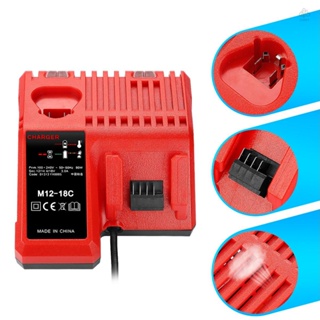 Zot ที่ชาร์จแบตเตอรี่ลิเธียม Li-ion สําหรับ Milwaukee 12 V 14.4V 18V C1418C 48-11-1815 1828 1840 M18 14 12