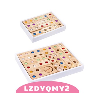[Lzdyqmy2] บล็อกตัวต่อไม้ ของเล่นเสริมการเรียนรู้ สําหรับเด็กก่อนวัยเรียน