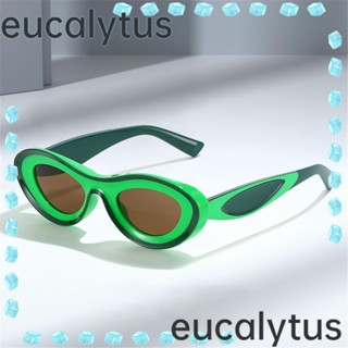 Eucalytus1 แว่นกันแดด ทรงวงรี ตาแมว สไตล์ฮิปฮอป อินเทรนด์