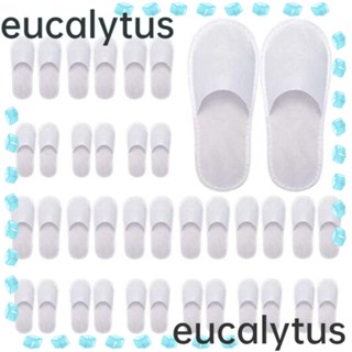 Eucalytus1 รองเท้าแตะสลิปเปอร์ กันลื่น แบบใช้แล้วทิ้ง สําหรับผู้ชาย และผู้หญิง 10 คู่