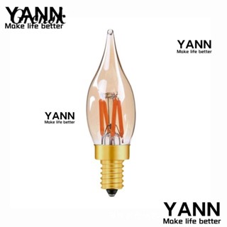 Yann1 หลอดไฟคริสตัล LED 2W 0.5W C22T 2200K E12 E14 2200K สีขาว สีเหลือง