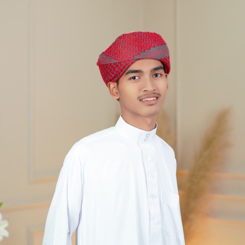 ผ้าสะระบั่นผู้ใหญ่ ชีมัคสำหรับผู้ชายอิสลาม พาดไหล่หรือเป็นผ้าพันคอ สไตล์อาหรับดูไบ SA70วาริสมุสลิม