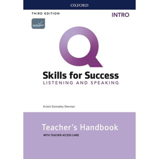 Bundanjai (หนังสือเรียนภาษาอังกฤษ Oxford) Q : Skills for Success 3rd ED Intro : Listening and Speaking Teachers