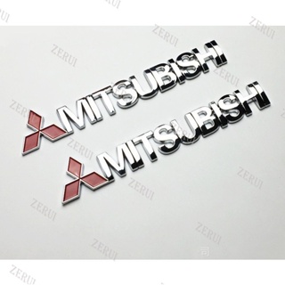 MITSUBISHI Zr สติกเกอร์ตราสัญลักษณ์ มิตซูบิชิ (แบบโลหะ)