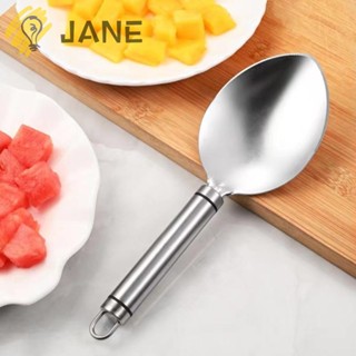 Jane เครื่องมือตัดมะม่วง ผลไม้ สเตนเลส สีเงิน 9.45*3.15 นิ้ว แยกผลไม้ สําหรับร้านอาหาร