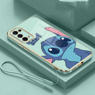 เคสโทรศัพท์มือถือยาง กันกระแทก ลายมอนสเตอร์ Stitch แวววาว พร้อมแหวนขาตั้ง สําหรับ OPPO Reno 4 3 4G 4 Pro 3 Pro 4G OPPO Reno 2 2F 2Z