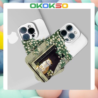 [OKOKSO] เคสโทรศัพท์มือถือนิ่ม กันกระแทก ลายการ์ตูนแมว สําหรับ OPPO Reno9 Reno8 Reno7pro reno6 7z 5 R17 A9 2020 4Z 5G F11 A31 A15 A3S A77