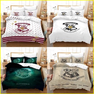 Yb3 Harry Potter Magic School 3in1 ชุดเครื่องนอน ผ้าปูที่นอน ผ้าห่ม ผ้านวม ซักทําความสะอาดได้ ใส่สบาย BY3