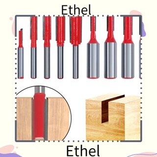 Ethel1 ดอกเร้าเตอร์ ขอบคู่ ก้านอัลลอย 1/4 นิ้ว 1/2 นิ้ว คุณภาพสูง สําหรับงานไม้