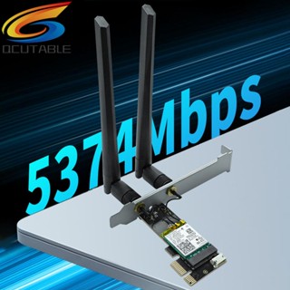 [Qcutable.th] การ์ดเครือข่าย WiFi6E PCIE WiFi 2.4G 5.8G 6GHz บลูทูธ 5.3