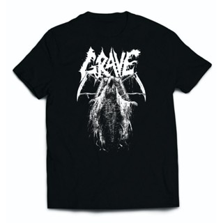 ดูดีนี่ {Ultra Cotton} เสื้อยืด ผ้าฝ้าย พิมพ์ลายวง Grave old school death metal สําหรับผู้ชาย