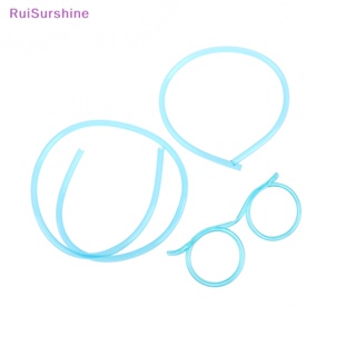 Ruisurshine หลอดดูดน้ําพลาสติก PVC แบบนิ่ม ยืดหยุ่น สําหรับปาร์ตี้วันเกิด